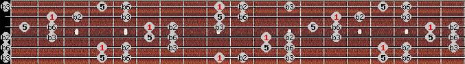 Pelog scale on key C# for Guitar